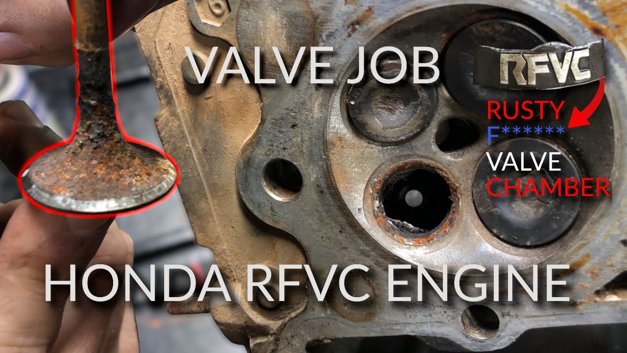 Valve Cleaning on HONDA RFVC Engine  |  Honda XR250L Engine Restoration Part 4