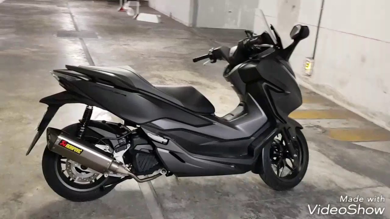 Honda forza 125 2018 akrapovic + polini spring clutch dimmer (ressort embrayage)