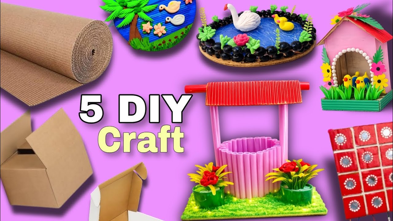 5 Easy DIY Craft ideas 💡 DIY *Desk* Decor ideas 💕 Making cute and beautiful *ROOM DECOR* craft ideas