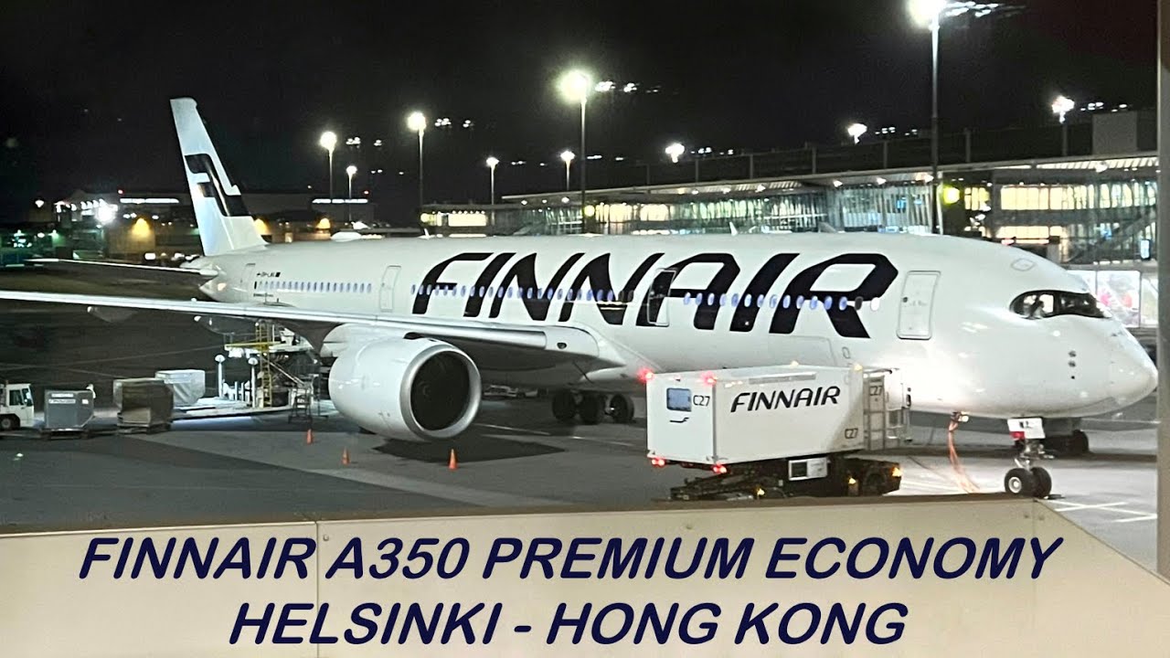 FINNAIR A350 Premium Economy | Helsinki to Hong Kong with Delicious Food