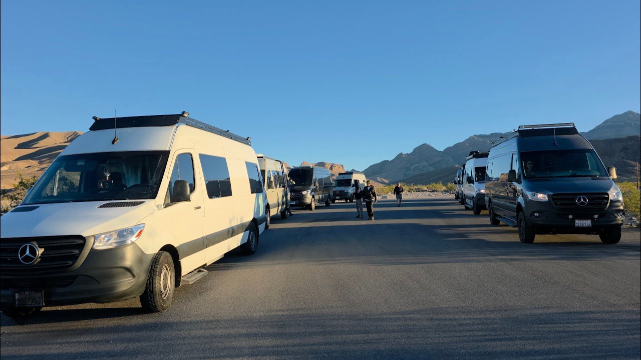 Наша семья владельцев автомобилей Sprinter в пути. Автопутешествие в кемпинг в пустыне.