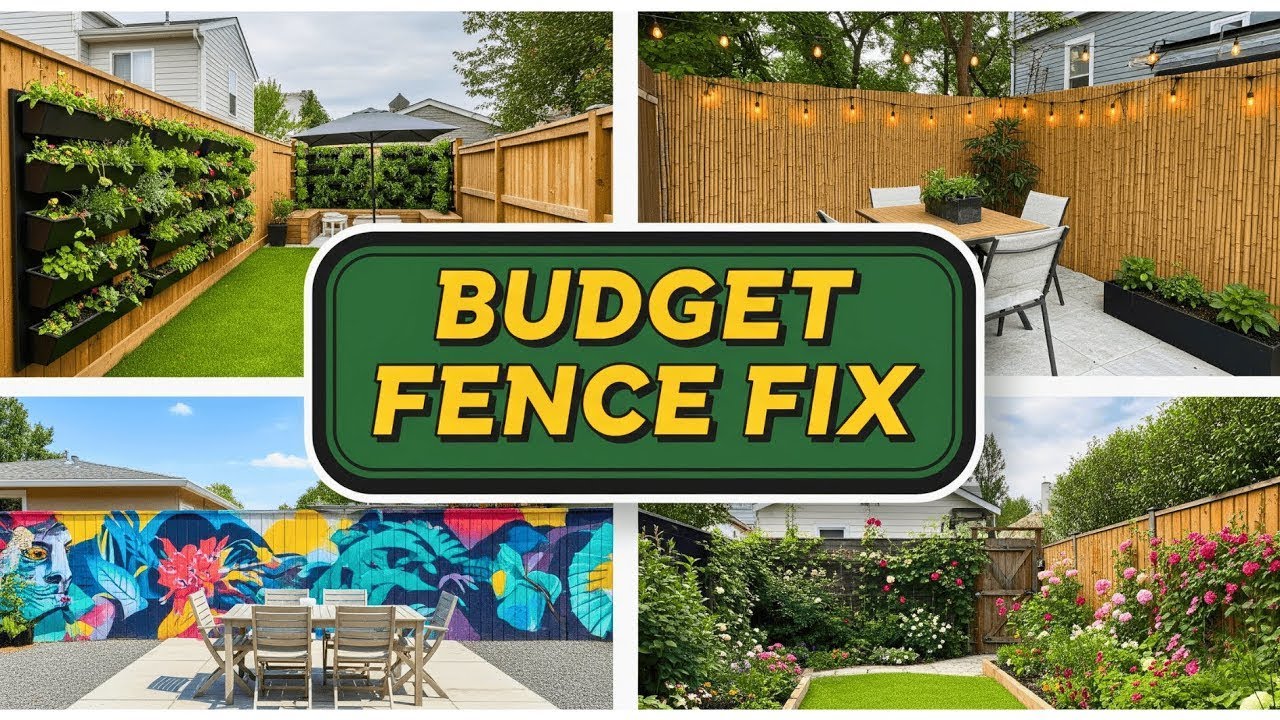 Budget Fence Makeover: 165 Ideas to Hide Your Ugly Fence for Cheap