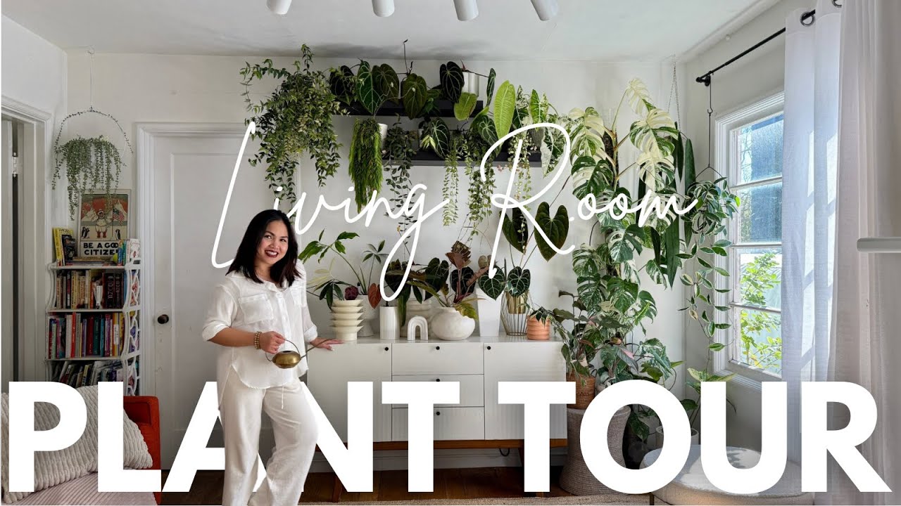 Living Room Plant Tour Update | Restyling My Plant Collection ✨🪴