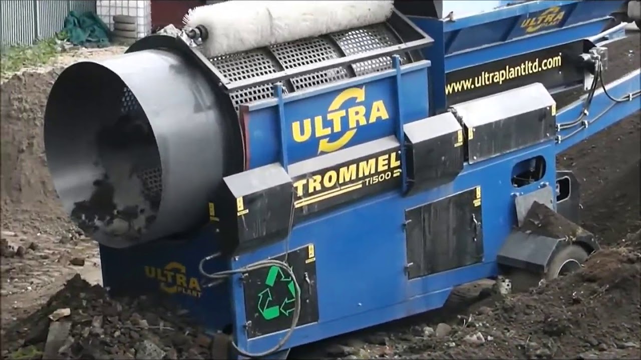 Trommel Screen machine for topsoil   compact trommel screen, soil screen