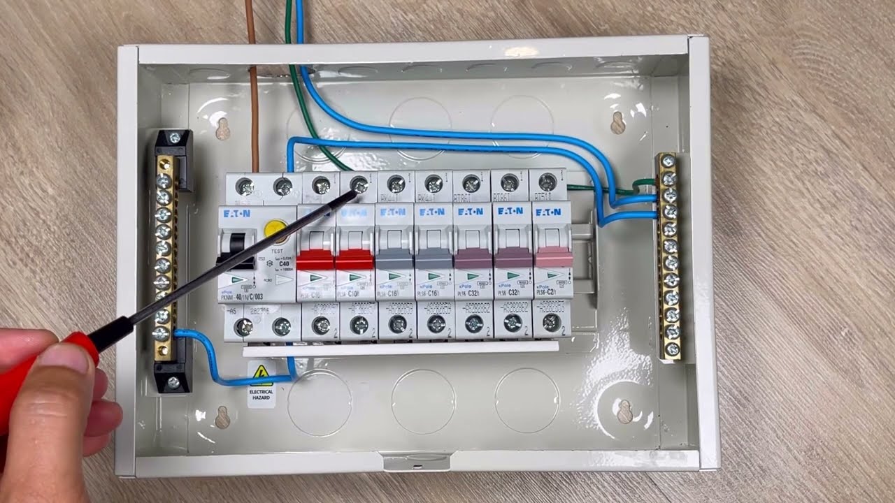 การต่อสายไฟตู้คอนซูมเมอร์ยูนิต เมนกันดูด RCBO