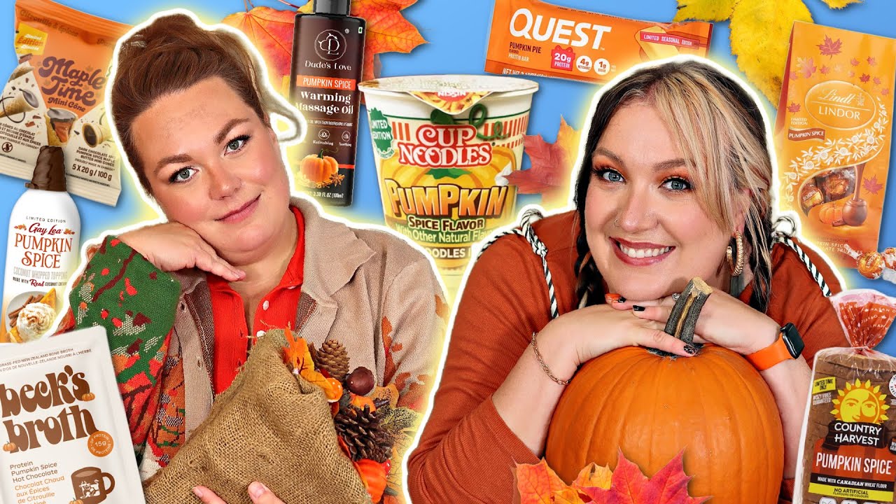 On goute à TOUT à la citrouille épicée 🎃 PUMPKIN SPICE 2025 |  2FILLESORDINAIRES