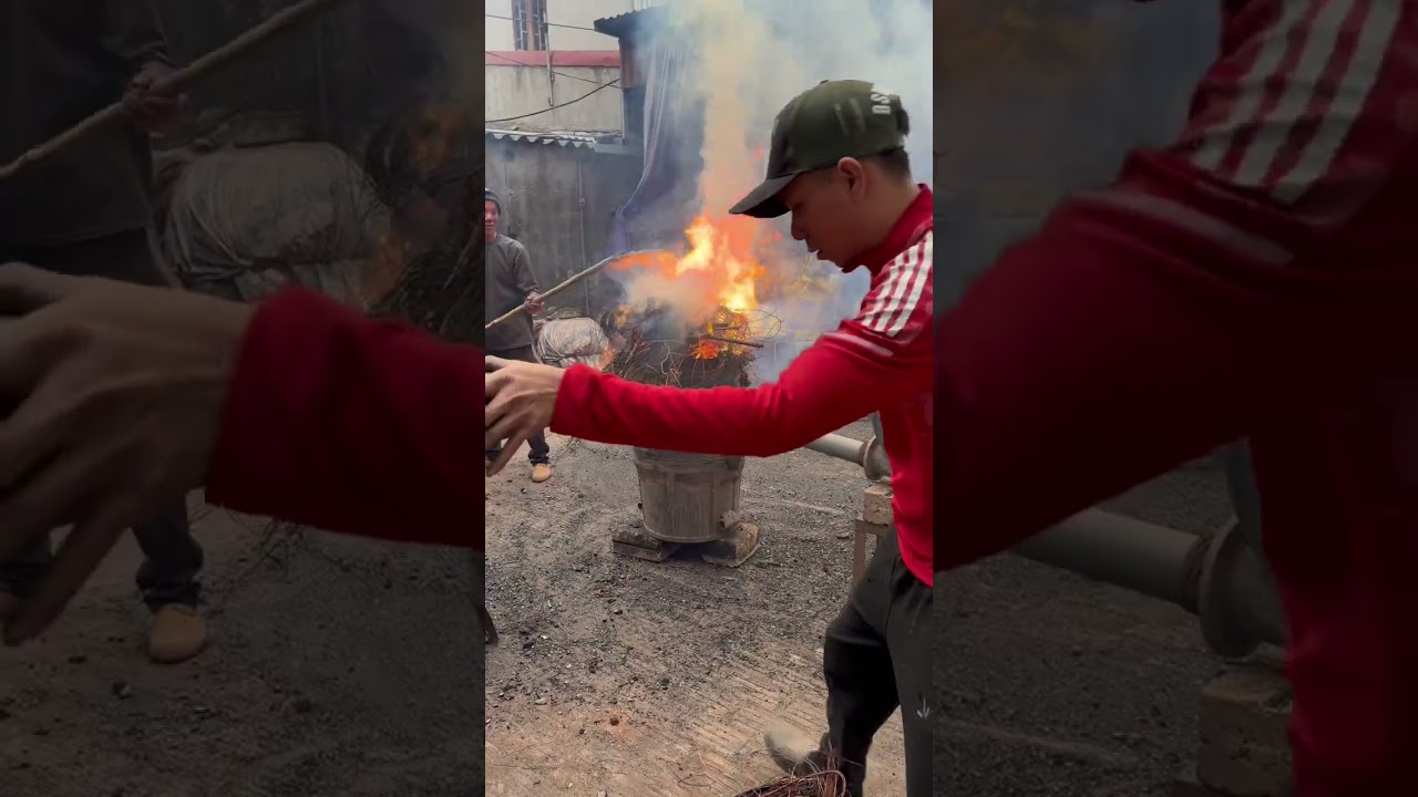 Đúc Chuông Đồng Cho Chùa – Thành Quả Sau Nhiều Giờ Lao Động#ducdong #ducchuongdong#langnghevietnam 