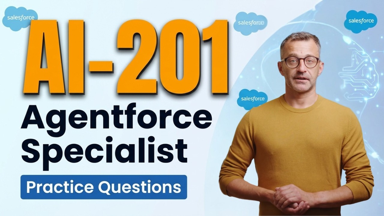 Экзамен Agentforce Specialist Certification Exam | Платные практические вопросы и ответы (AI-201)...