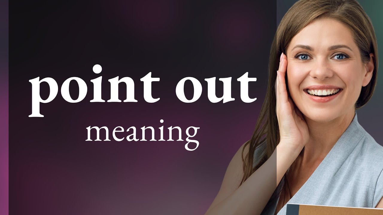 Point out | meaning of POINT OUT