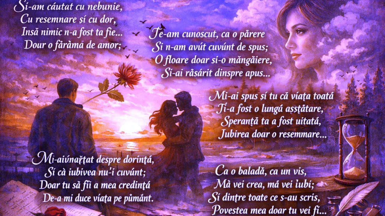 Te-am cunoscut, ca o părere....Şi n-am avut cuvânt de spus....