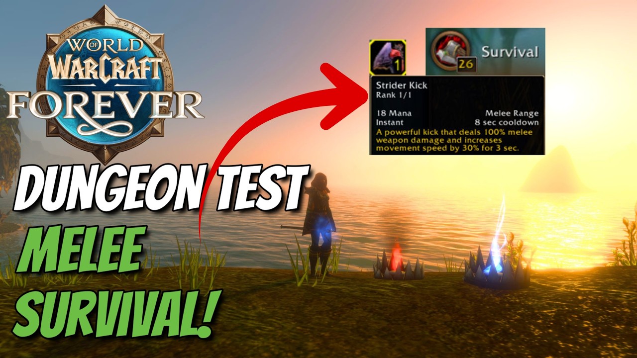 Survival Melee Hunter is SO STRONG! | Level 30 Dungeon Testing | WoW Forever Beta