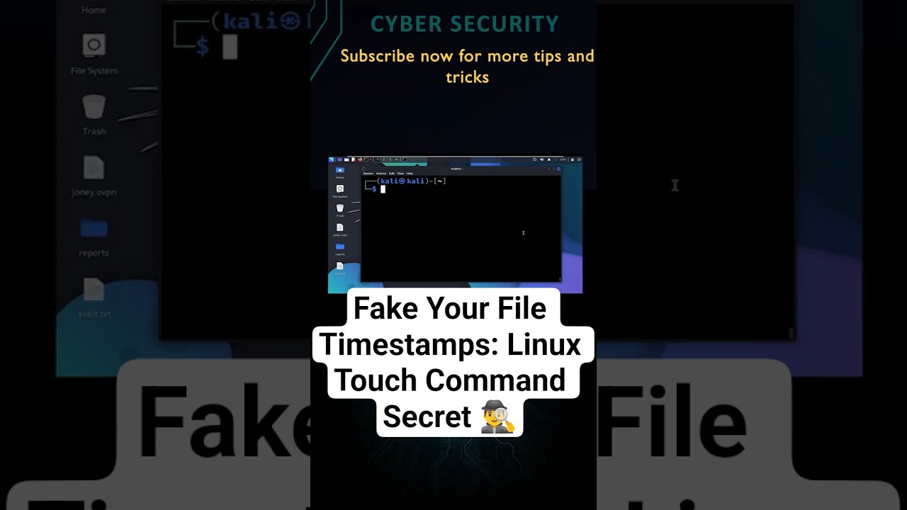 Fake Your File Timestamps: Linux Touch Command Secret 🕵️&zwj;♂️ #linux #tutorial
