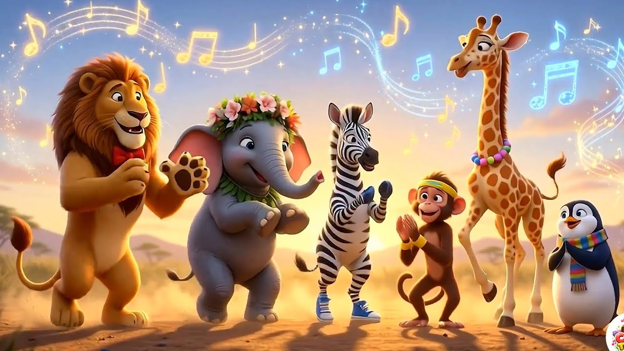 Happy Animal Parade I CocoTunes Nursery Rhymes & Kids Songs #kidssongs