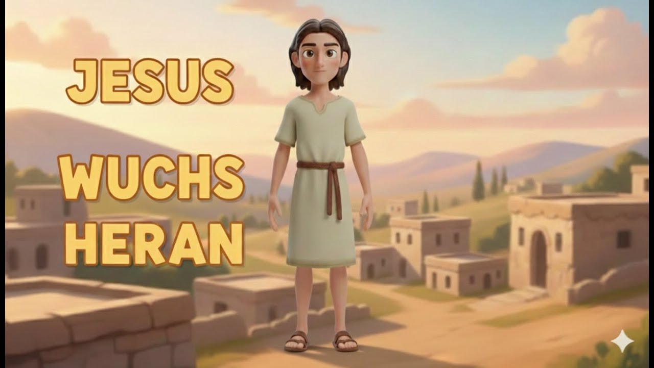 Jesus wuchs heran 🎵 | Christliches Kinderlied | Bibelgeschichte Lukas 2