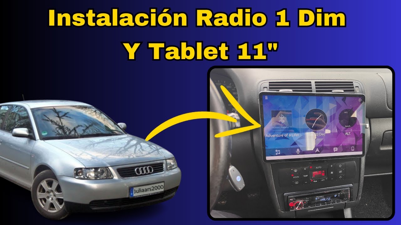 Instalación Tablet en Audi A3 8L. Adiós Radios Android Chinas!! Válido para Golf y muchos más!