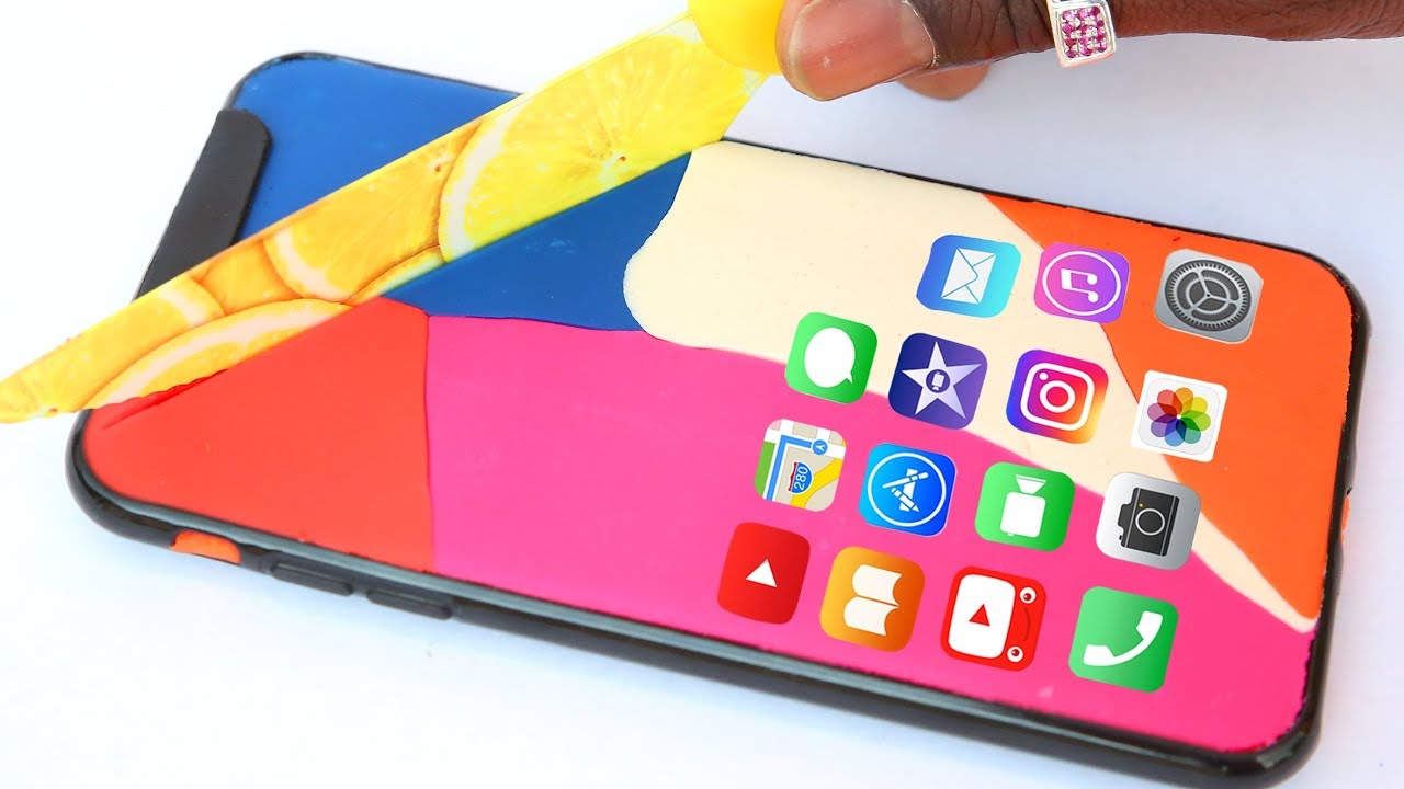 Iphone X Play Doh DIY How To Make Apple Iphone With Doh #1