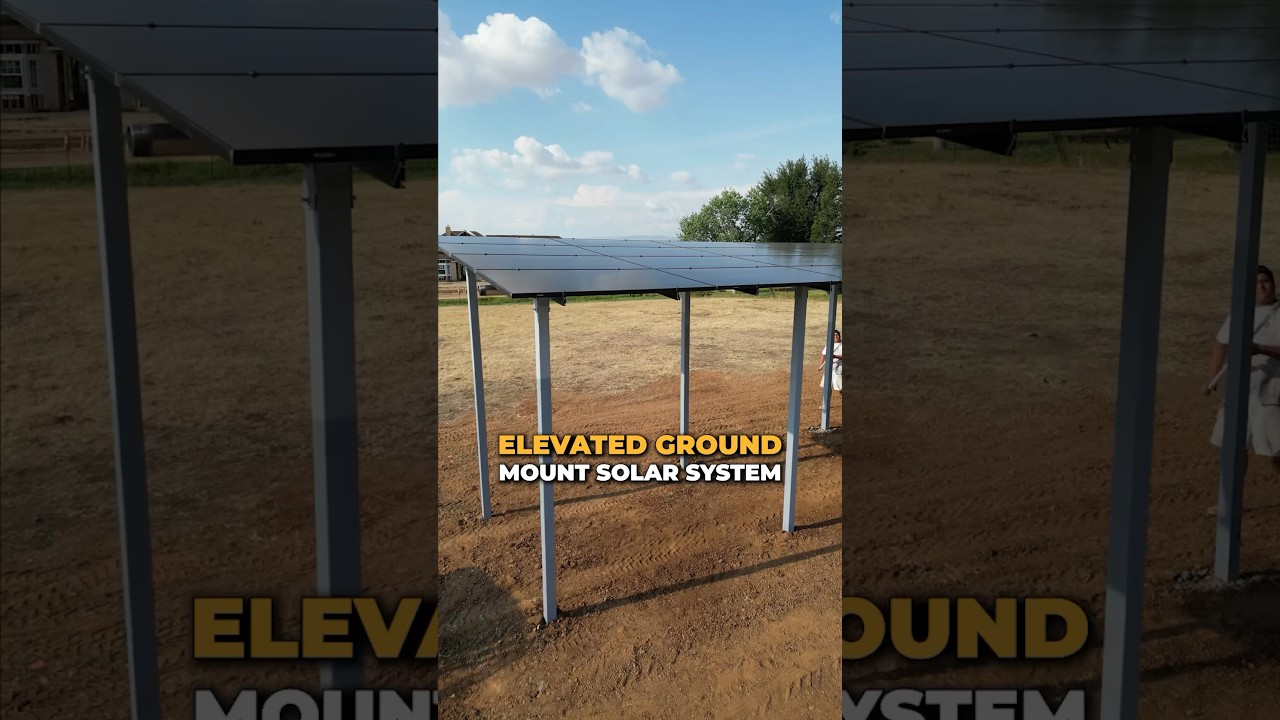 How we do custom elevated ground mount solar systems ✅