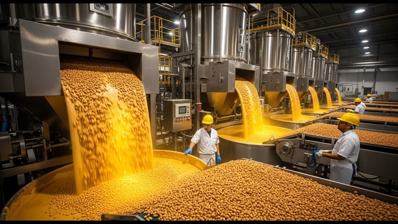 Inside America’s Giant Peanut Butter Factory Full Production Process