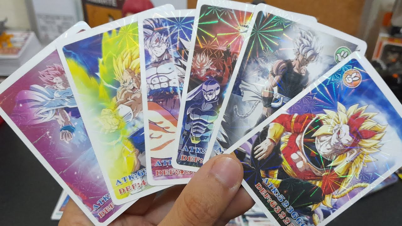 Sábado de abrir los sobres de Dragon Ball Super, Heroes, GT, AF qué encuentro en el mercadito