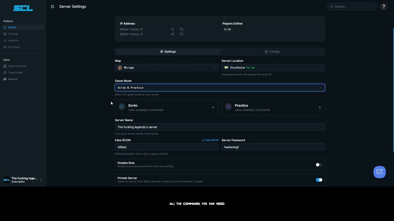 SCL.GG - Dedicated CS2 Server For Teams