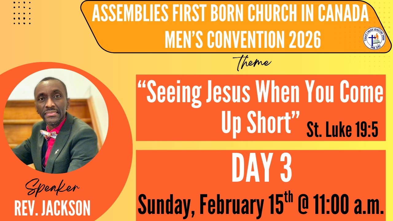 MEN'S CONVENTION - DAY 3 - MORNING SESSION- SPEAKER: REV. JACKSON