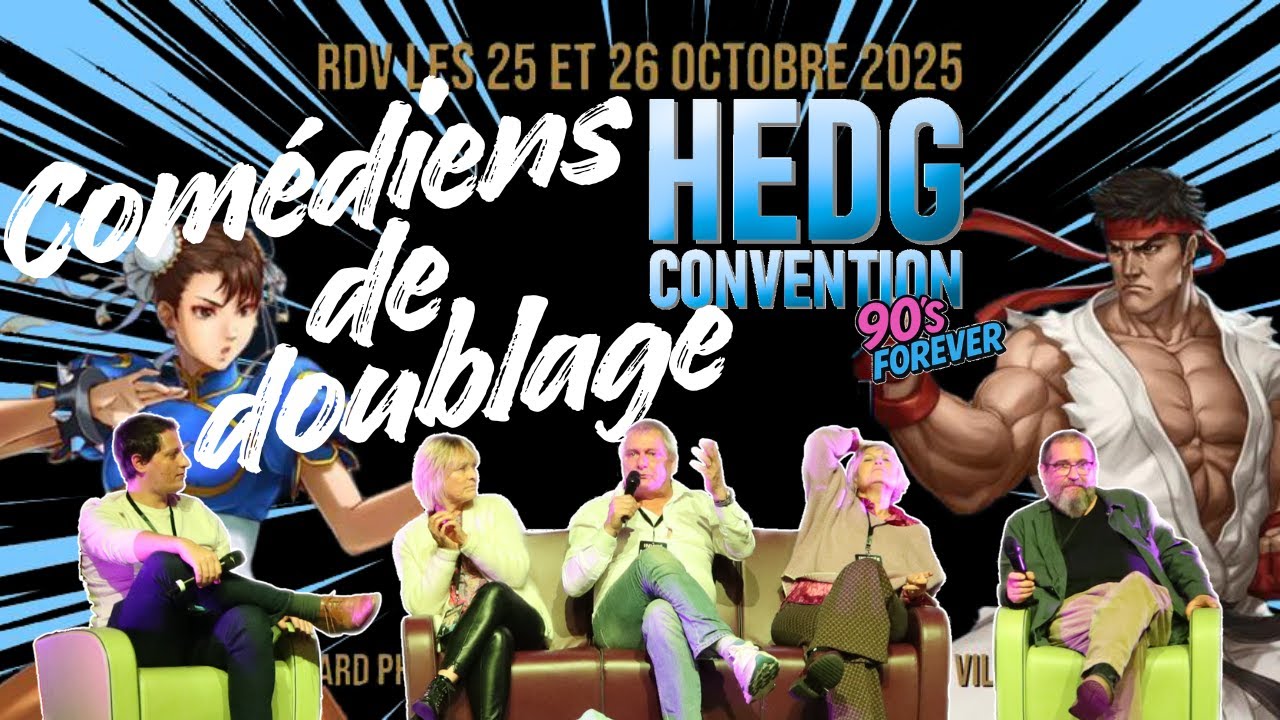 Hedg Convention 2025 - Com&eacute;diens de doublage Dragon Ball et Chevalier du Zodiaque