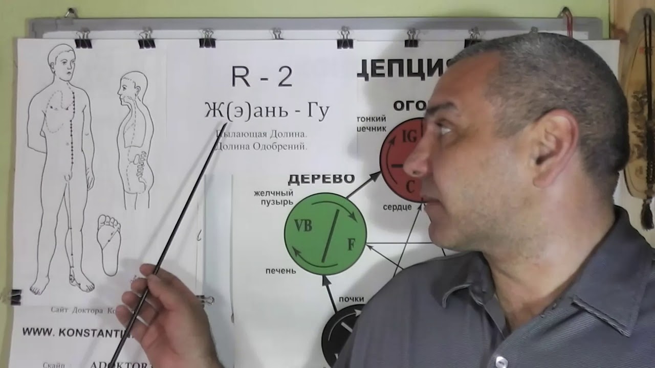 Знакомимся с Точкой в Иглотерапии Жань-Гу R-2.