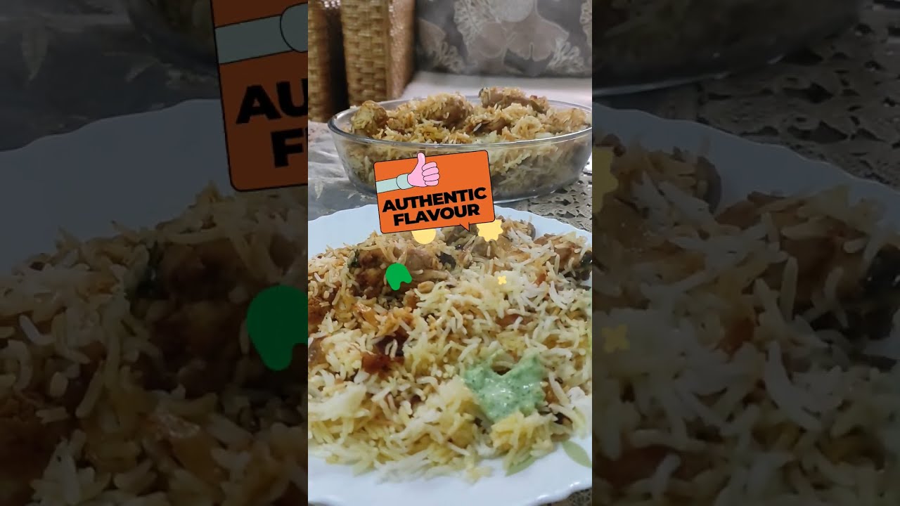 Pure aroma & authentic taste Dum Behrouz Biryani,No food Colour Chicken Biryani #cooking 