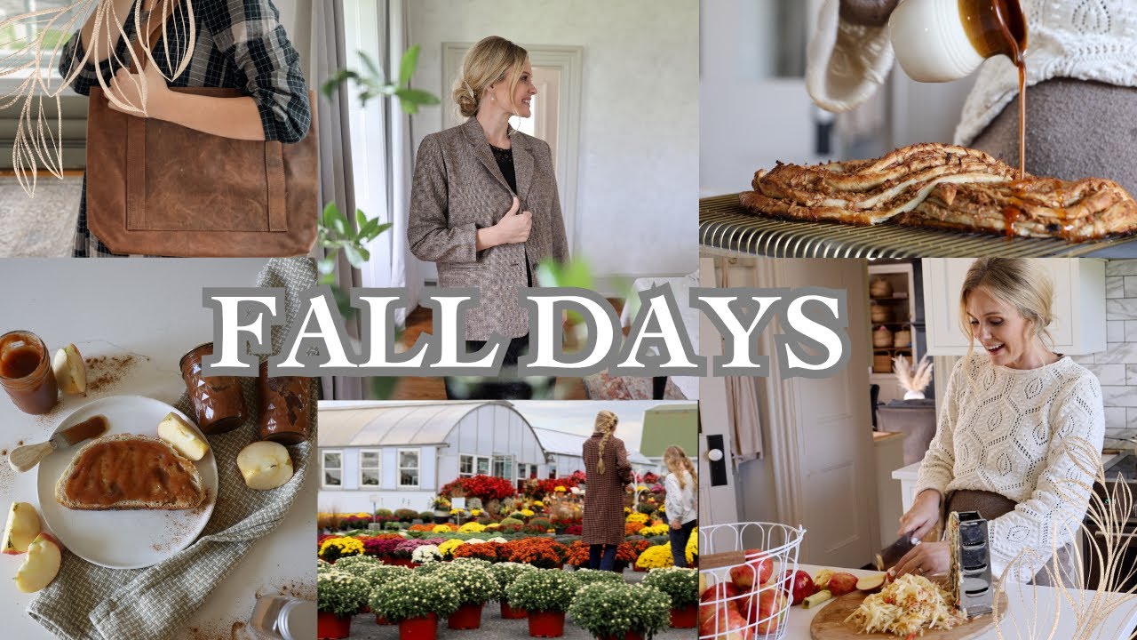 OCTOBER DAYS in the Life of a Busy Mom of 4! Apple Butter Recipe, Sourdough Pie, Fall Clothing Haul