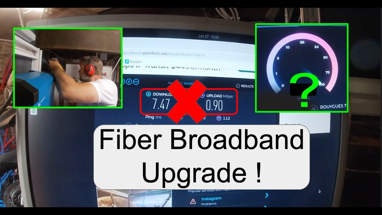 Upgrading to fiber broadband internet in France