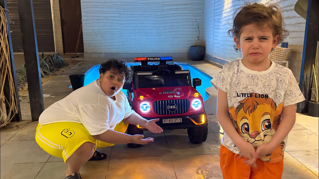 البطريق يأجر سيارات | ولد يزن كان بيطيح بالمسبح😭