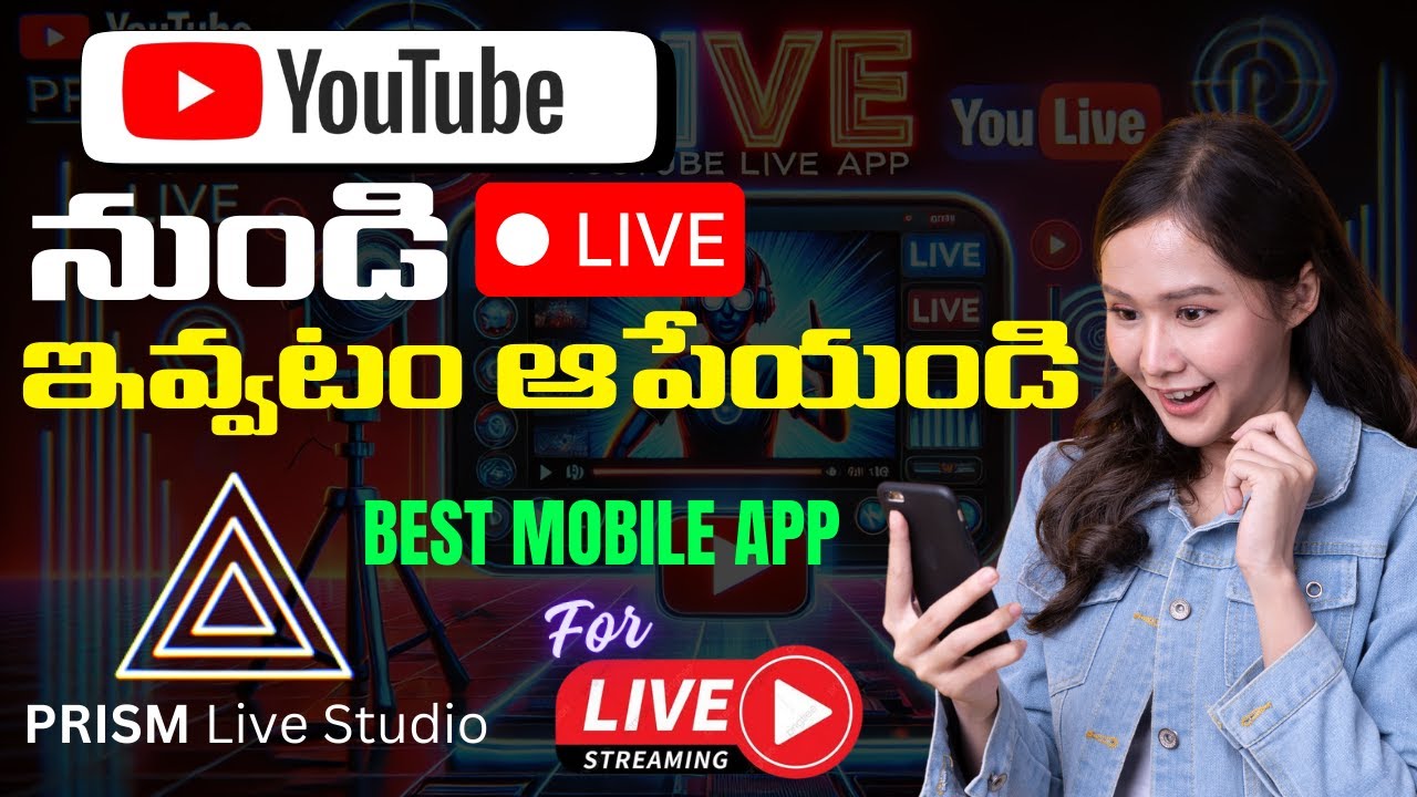 Best Mobile Live Streaming App For YouTubers | Prism Live Studio | In Telugu