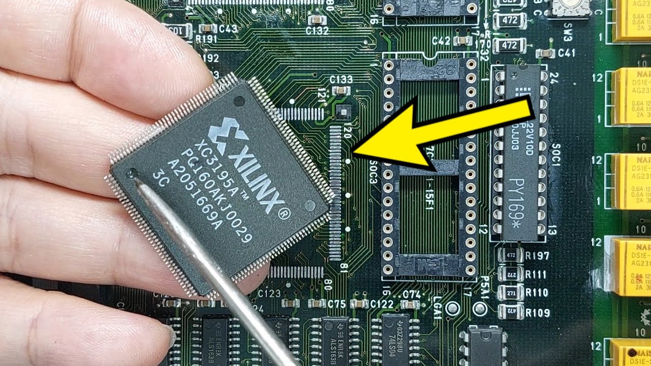 188.XILINX FPGA160핀 CPU납땜 해볼게요ㅣI will solder XILINX FPGA 160pin CPU.