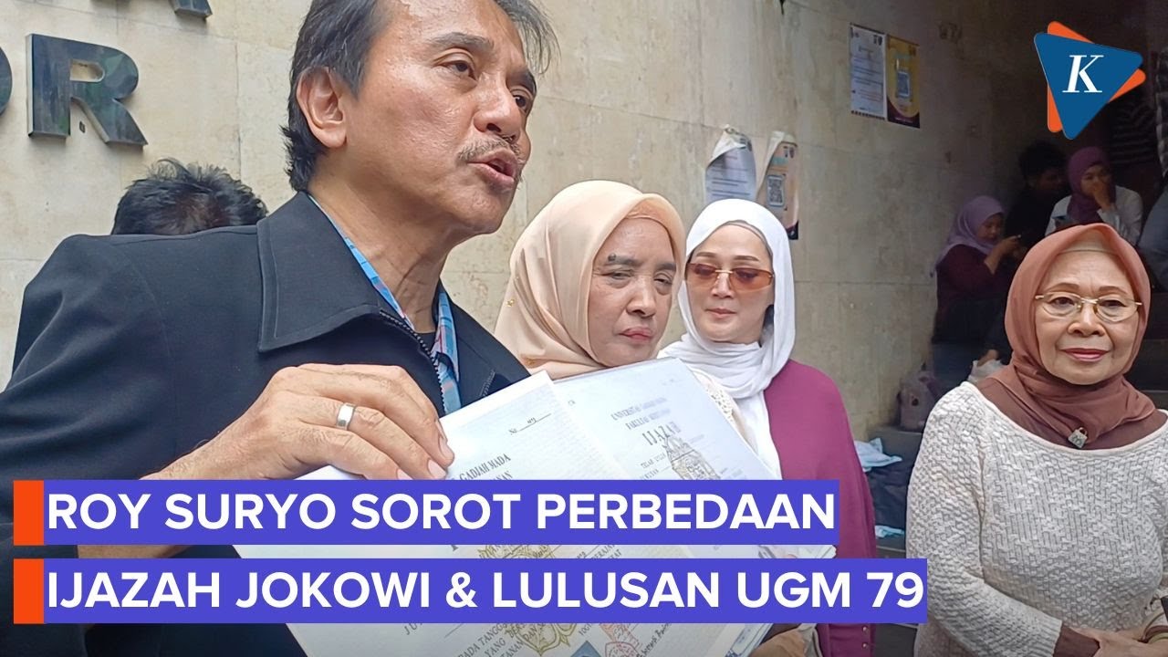 Roy Suryo Tunjukkan Perbedaan Ijazah Jokowi dan Alumni UGM 79