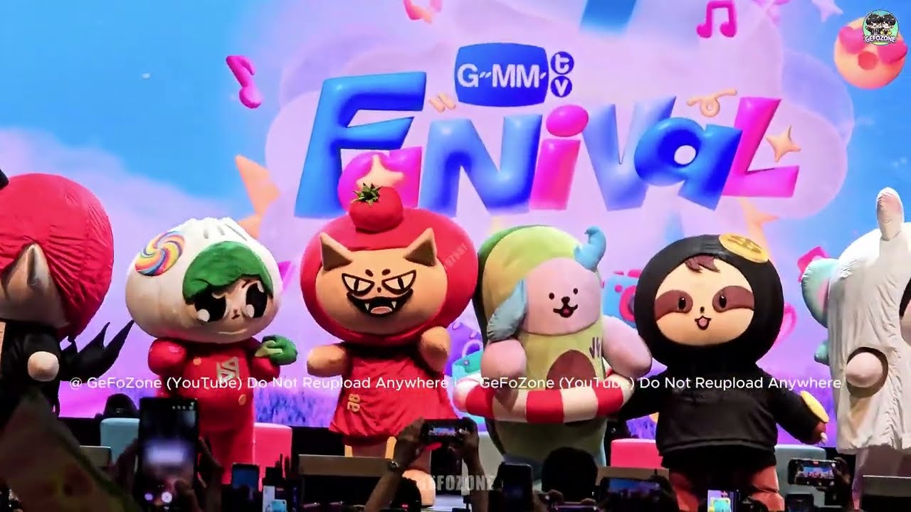 20251005 MASCOT PARADE ❤️❤️😍😍 เล่นเก้าอี้ดนตรีกัน บันเทิงมาก 🤣🤣 #GMMTVFANIVAL #mascotparade
