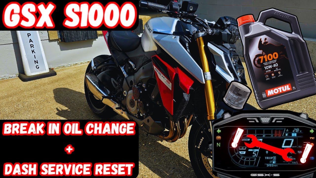 Suzuki GSX-S1000 2022+ Первая замена масла + сброс индикатора сервисного обслуживания