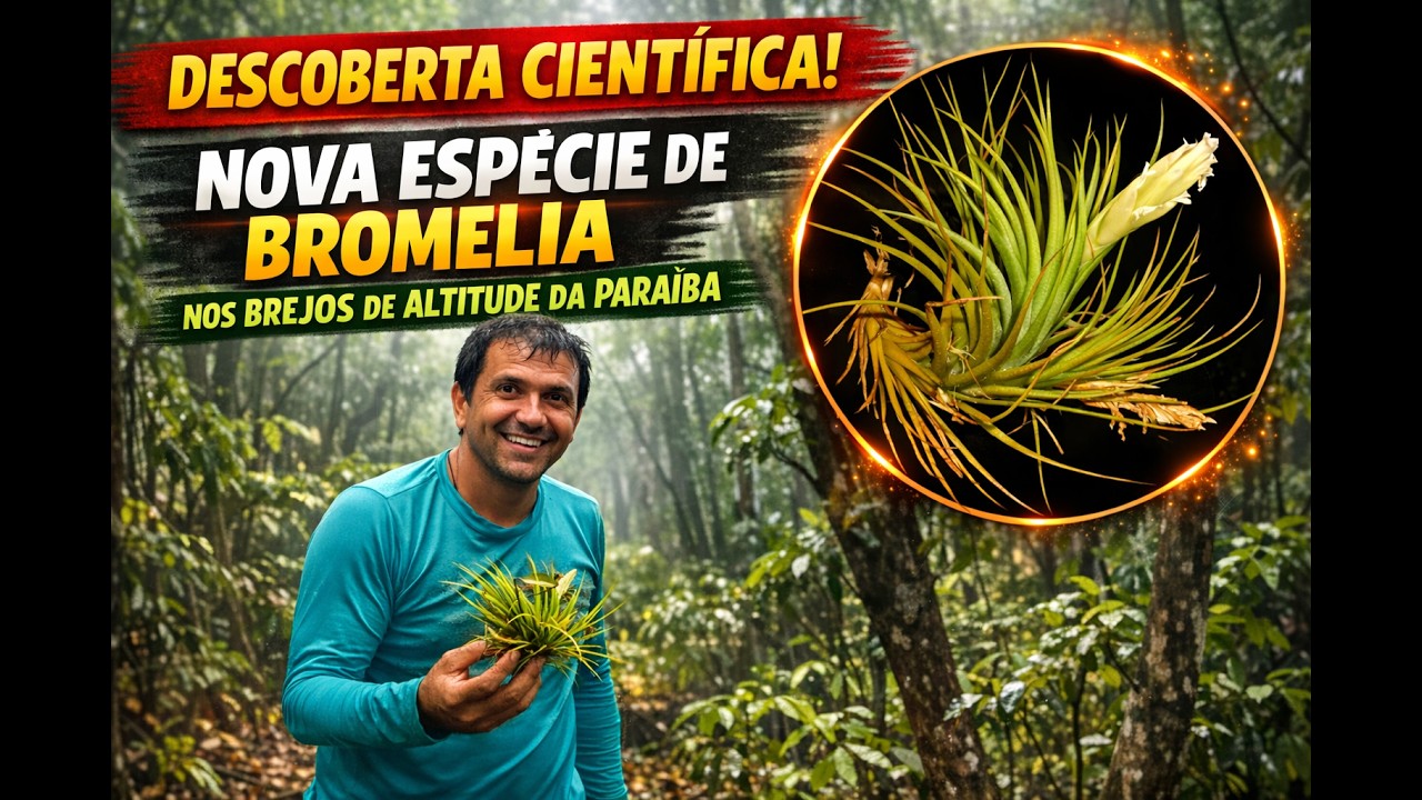 Descoberta científica: nova espécie de Bromelia nos Brejos de altitude da Paraíba #natureza