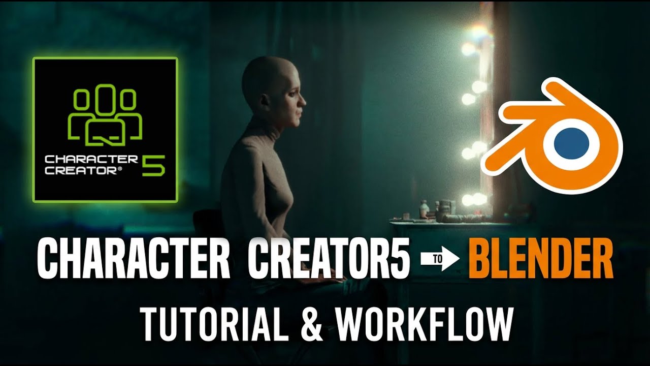 От Character Creator 5 до Blender — шаг за шагом #blender3d #reallusion #charactercreator #blender
