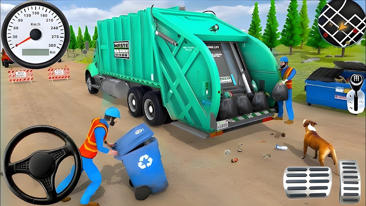 Real Garbage Truck Simulator 3D &ndash; City Trash Dumper Driving Gameplay (Android)
