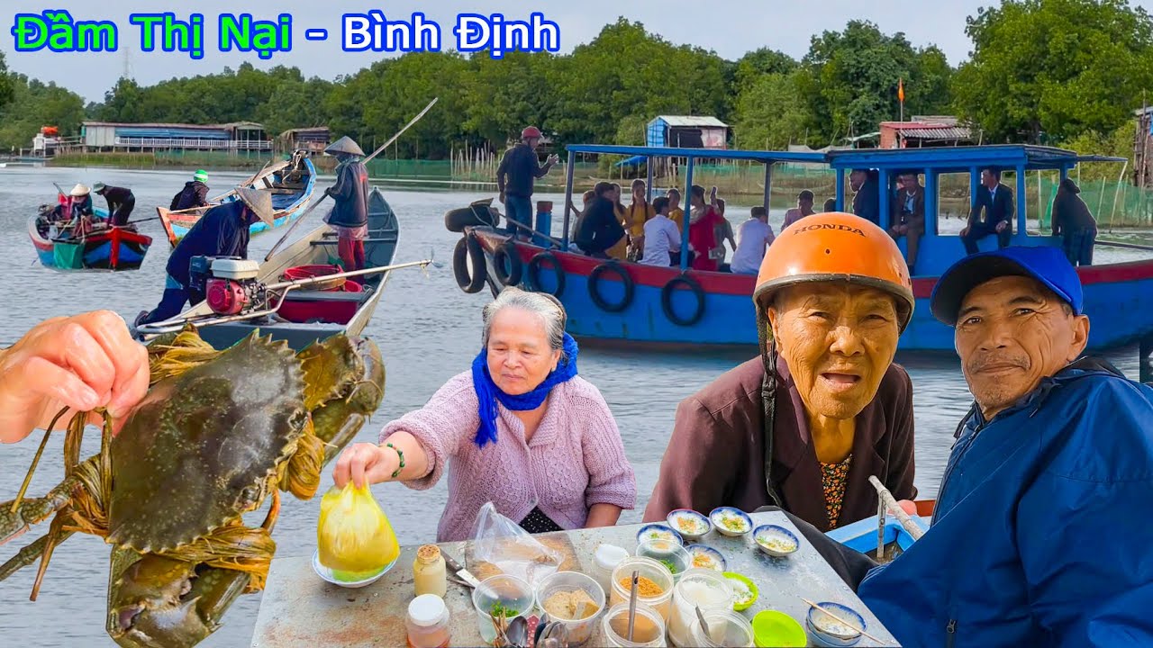 Cuộc Sống Đảo Cồn Chim Trên Đầm Thị Nại║Gặp Cua Khủng 200k 1kg