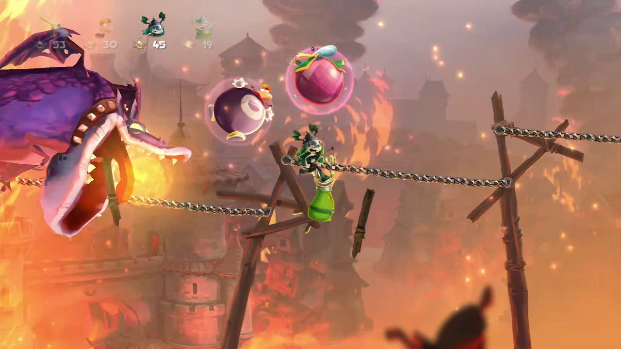 Rayman Legends (4 Players) #10 Teensies Trouble: Castle Rock