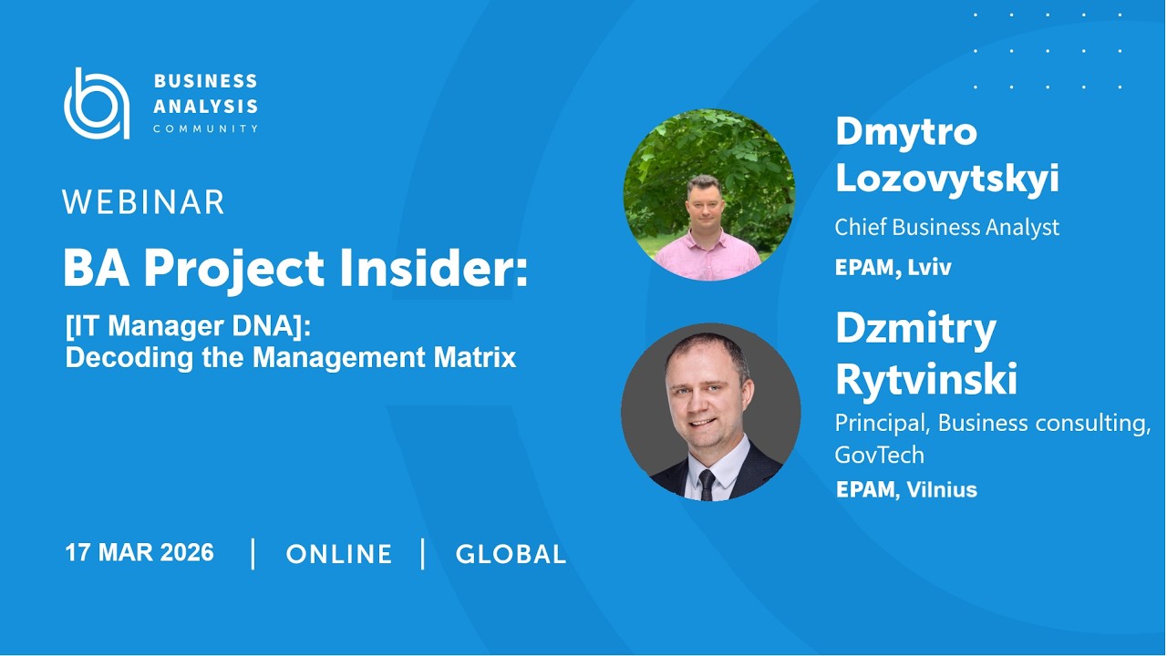 BA Project Insider [IT Manager DNA]: Decoding the Management Matrix