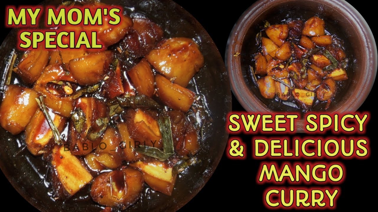 இனிப்பு புளிப்புமாய் இலங்கையின் மாங்காய் கறி/MY MOM'S DELICIOUS MANGO CURRY/HOW TO MAKE MANGO CURRY