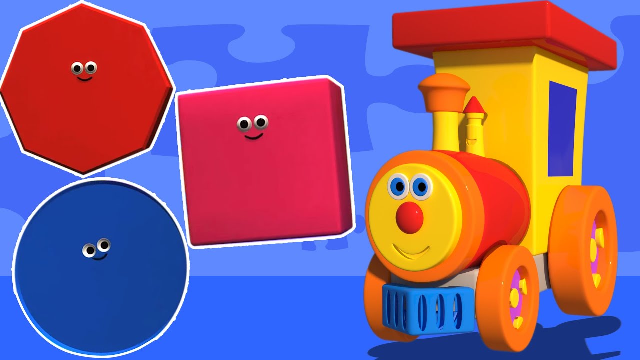 Ben Zug treffen Formen | 3D-Kompilation | Bildungs Video | Shape Train