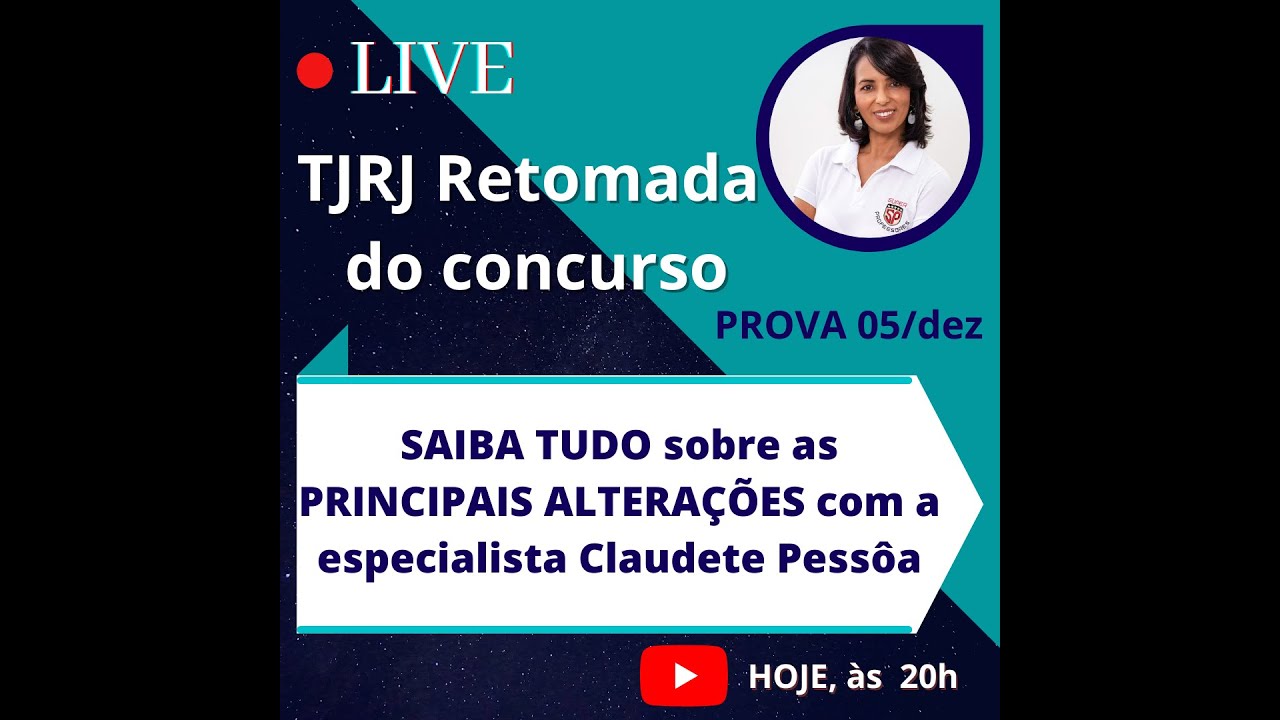 TJ-RJ 2021 - Principais Alterações - Professora Claudete Pessôa