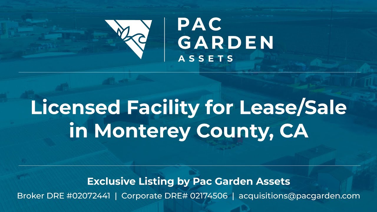 Licensed Facility for Lease/Sale in Monterey County, CA