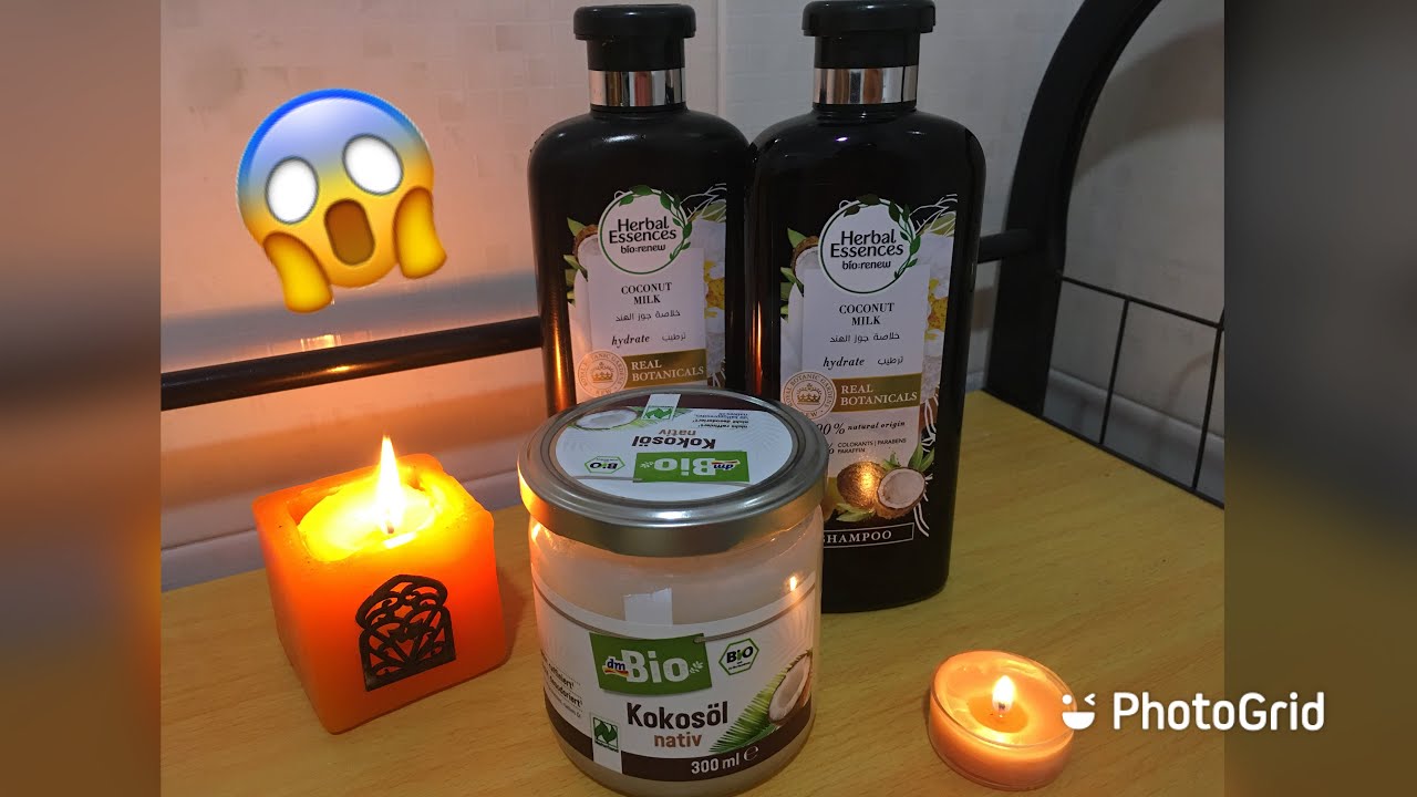 كيفاش عالجت شعري فترة الحجر الصحي 🤔وصفة ترطيب الشعر 👩🏻‍🦰 Herbal essences😱