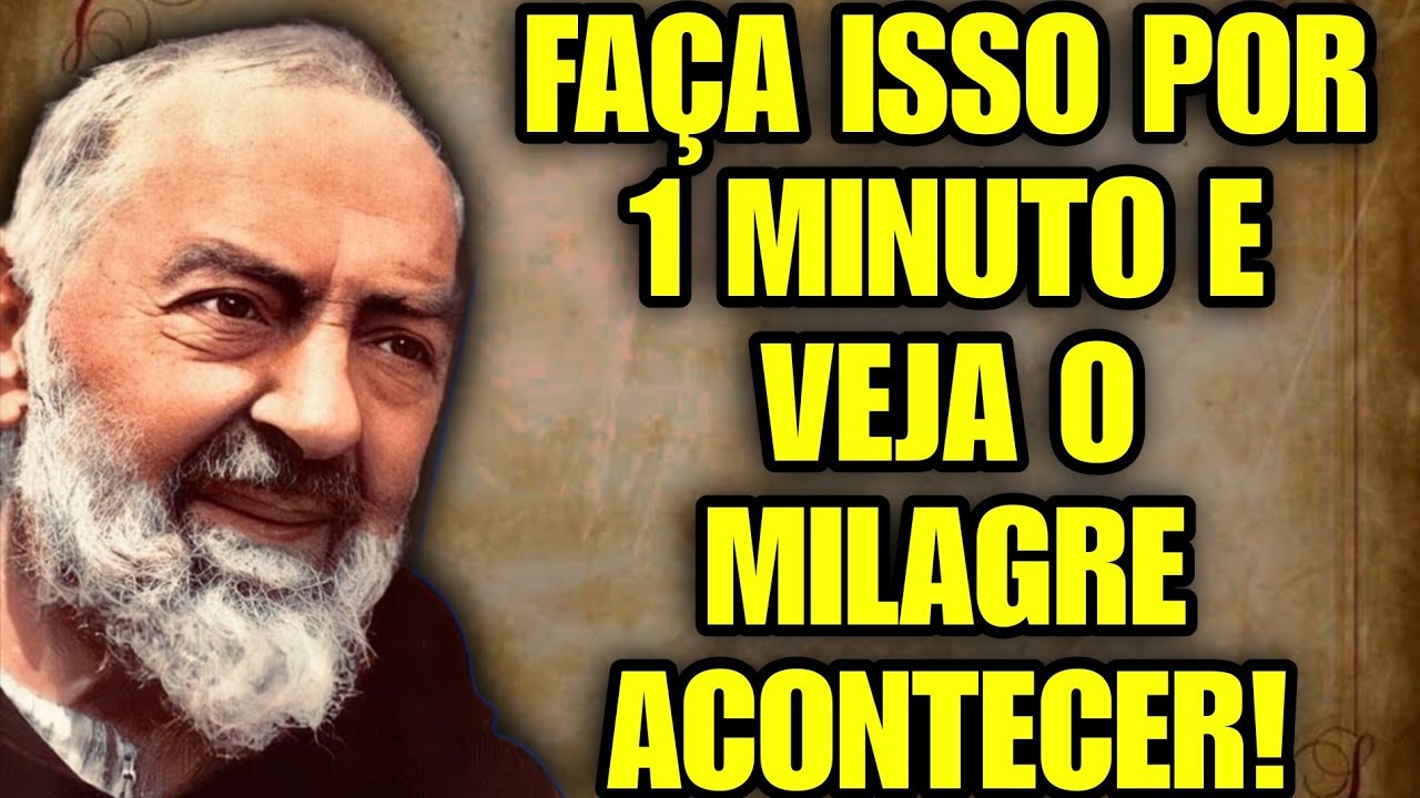 Milagre em 60 Segundos: Padre Pio Cura Sua Dor Agora!