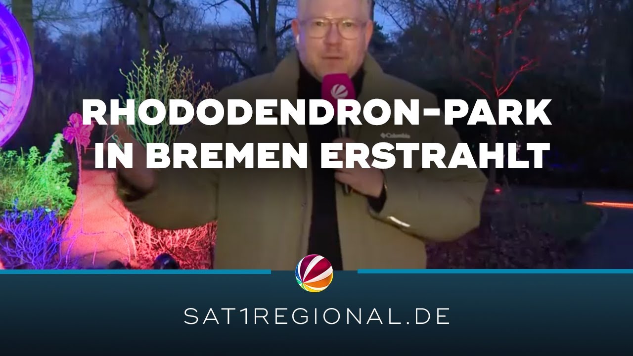 Lichtkunst-Event im Rhododendron-Park in Bremen startet wieder