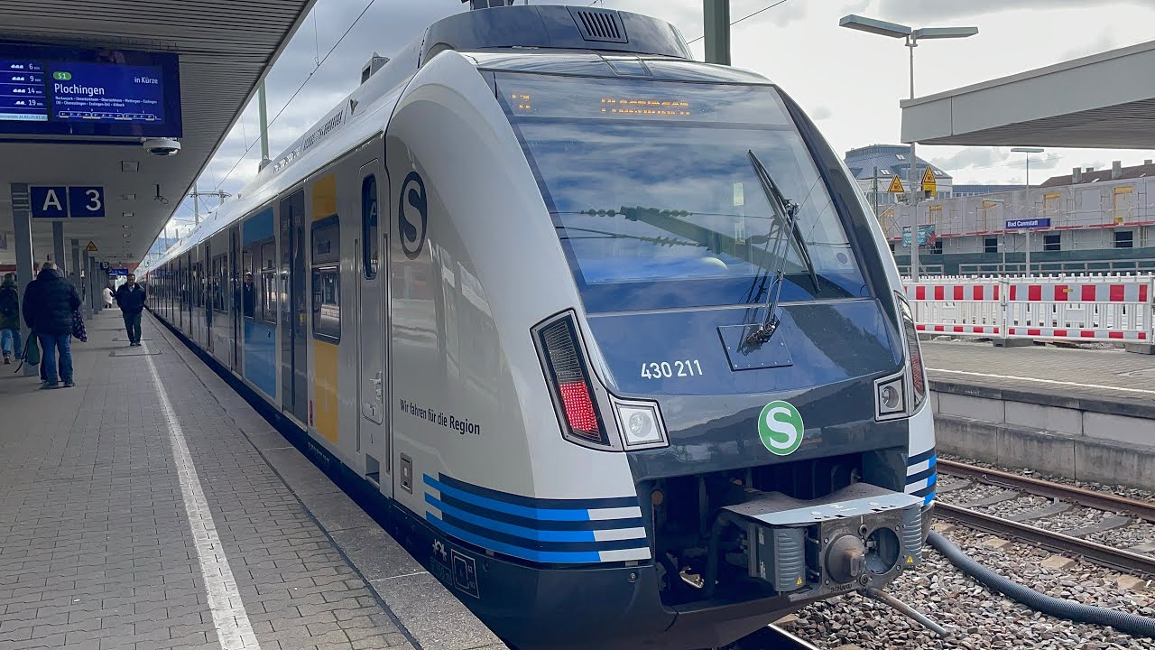 Alte Stadtbahn gefilmt. Zugverkehr in Bad Cannstadt